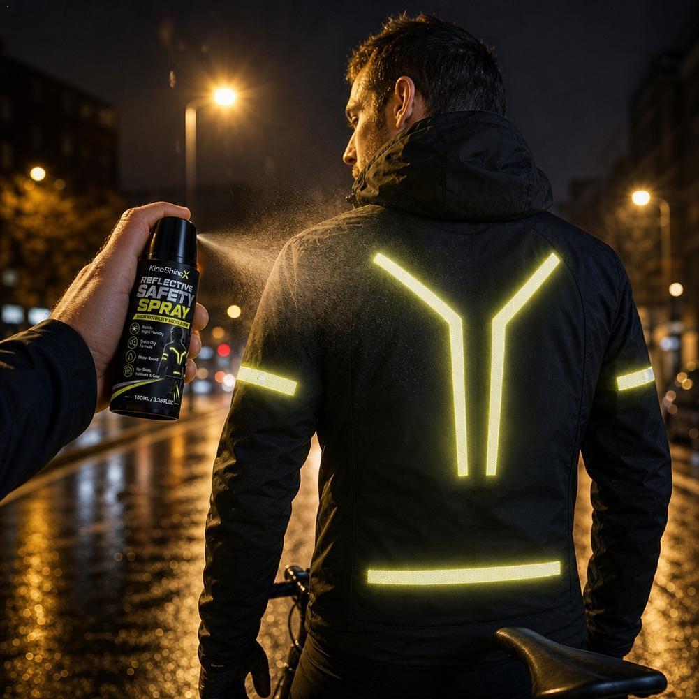 Cycling Visibility Gear - 야간 반사 안전 스프레이 고가시성 코팅