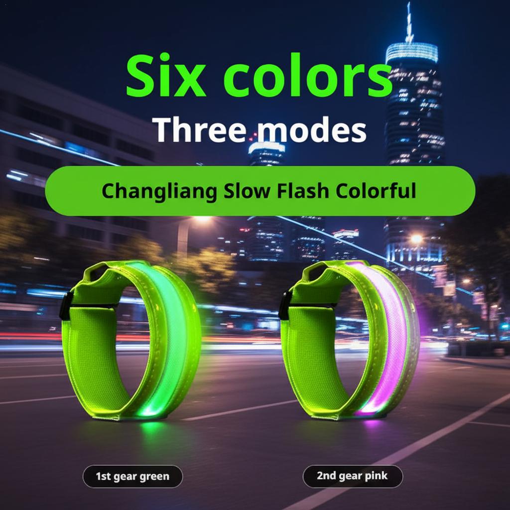 LED 반사 완장 안전 스트랩 높은 가시성 라이트 업  - Cycling Visibility Gear 리뷰 및 가격