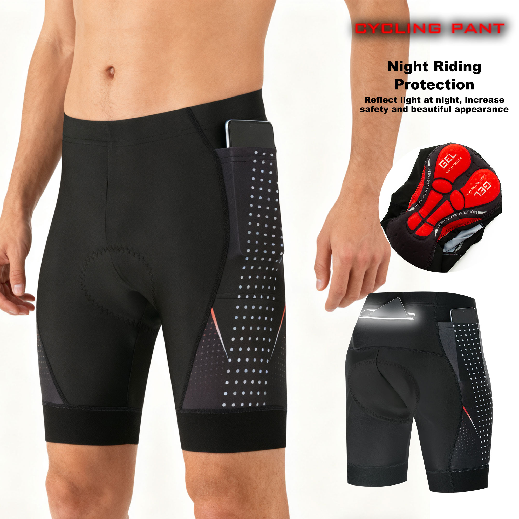 프리미엄 로드 바이크 반바지 5D 젤 패드 포함 남성용 - Cycling Gear Padding 리뷰 및 가격
