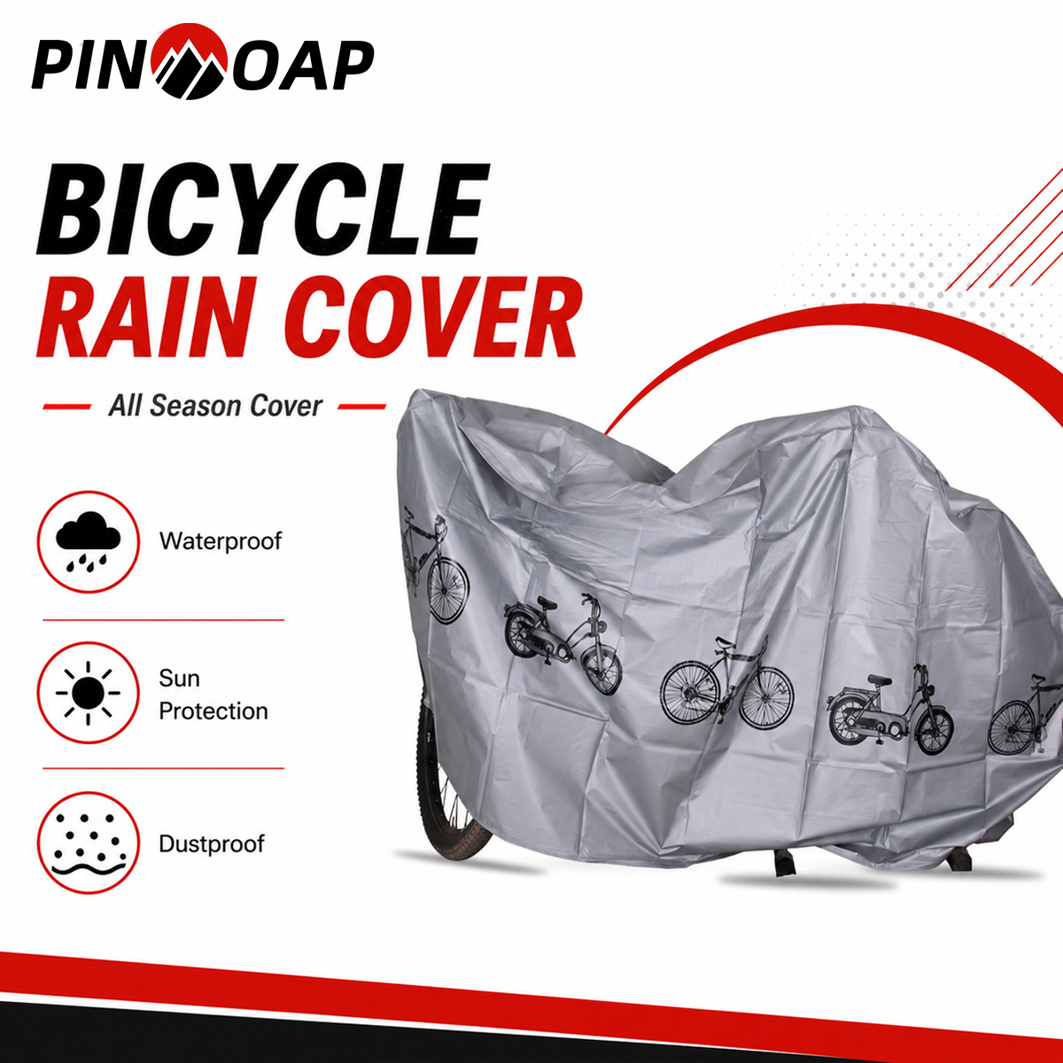 PINMOAP 범용 자전거 레인 커버 방수 야외 자전거 - Cycling Gear Pouch 리뷰 및 가격