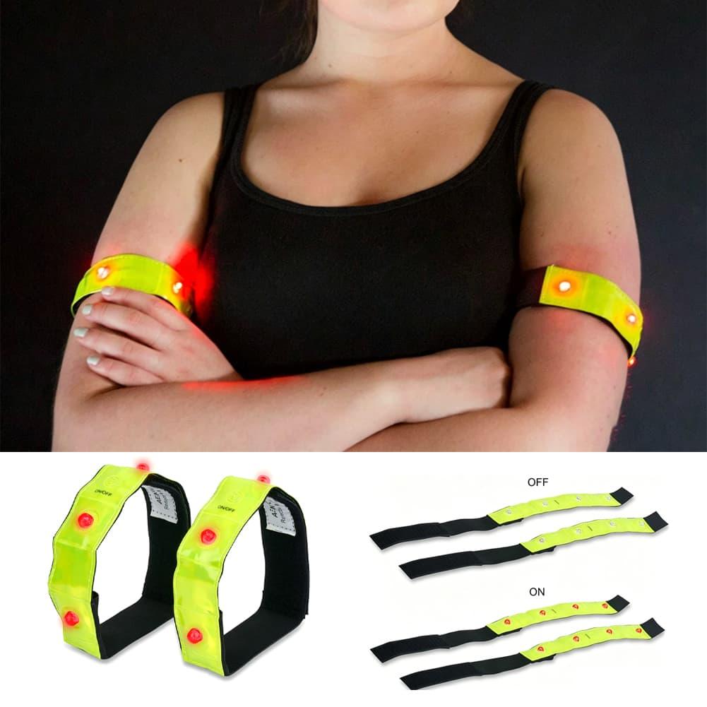 플래시 스테디 라이트 모드가 있는 LED 반사 암밴드  - Cycling Visibility Gear 리뷰 및 가격