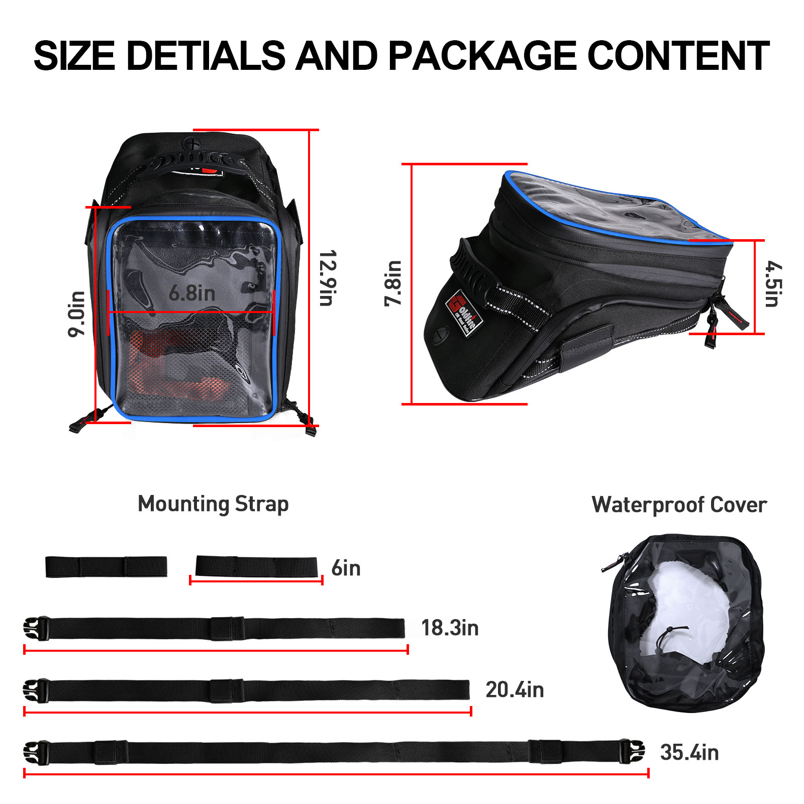 스즈키 야마하 혼다 바이크용 대용량 확장형 오토바이 탱 - Cycling Gear Pouch 리뷰 및 가격